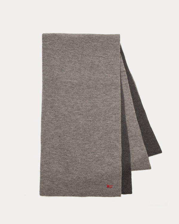 Colorblock Blanket Scarf - Charcoal