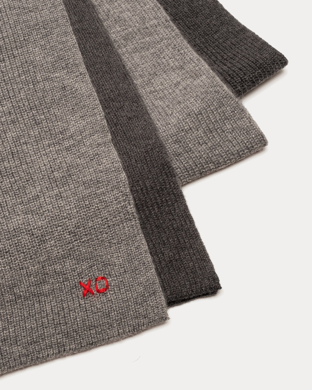 Colorblock Blanket Scarf - Charcoal