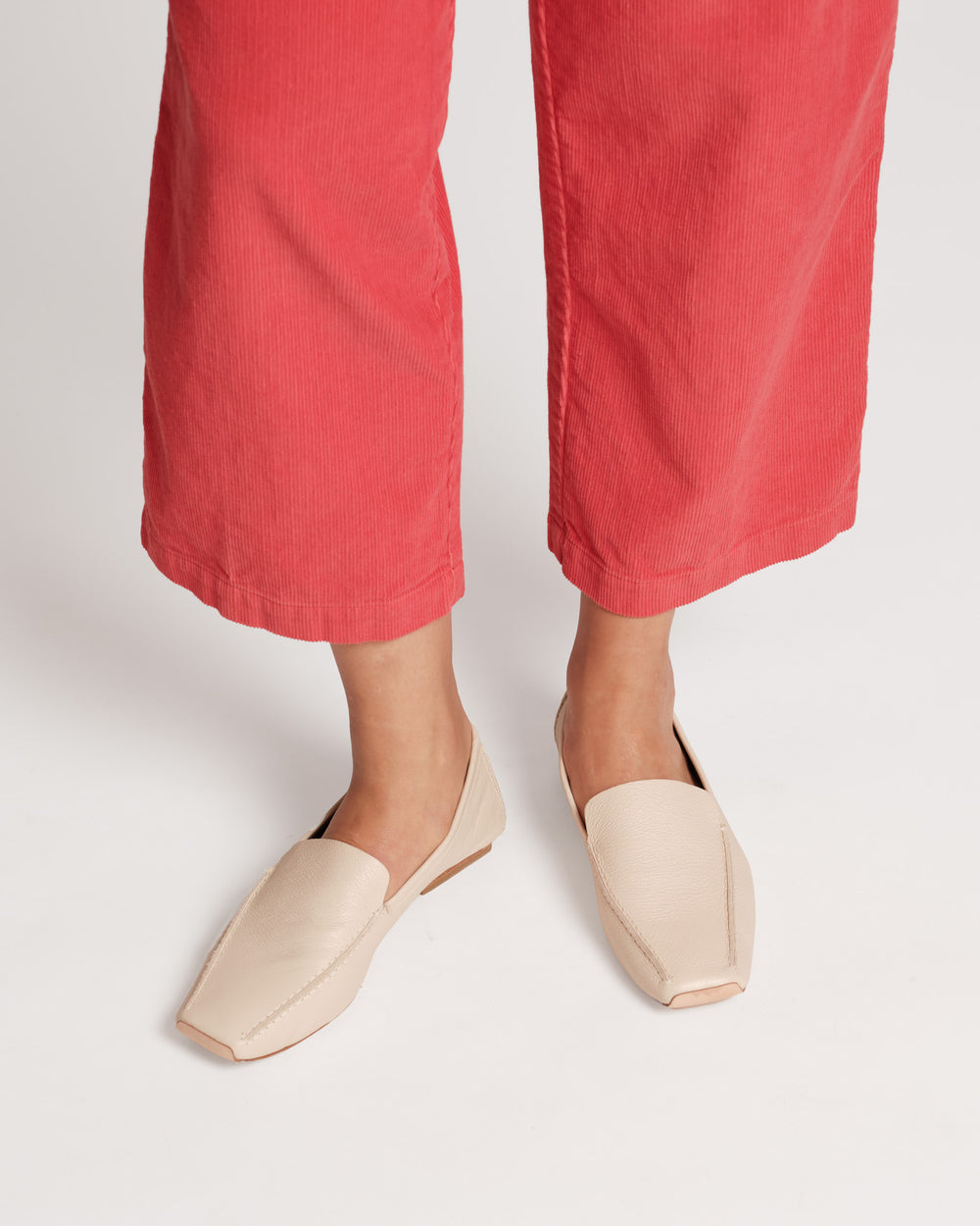 Elyce Loafer - Leather Oyster - Frances Valentine
