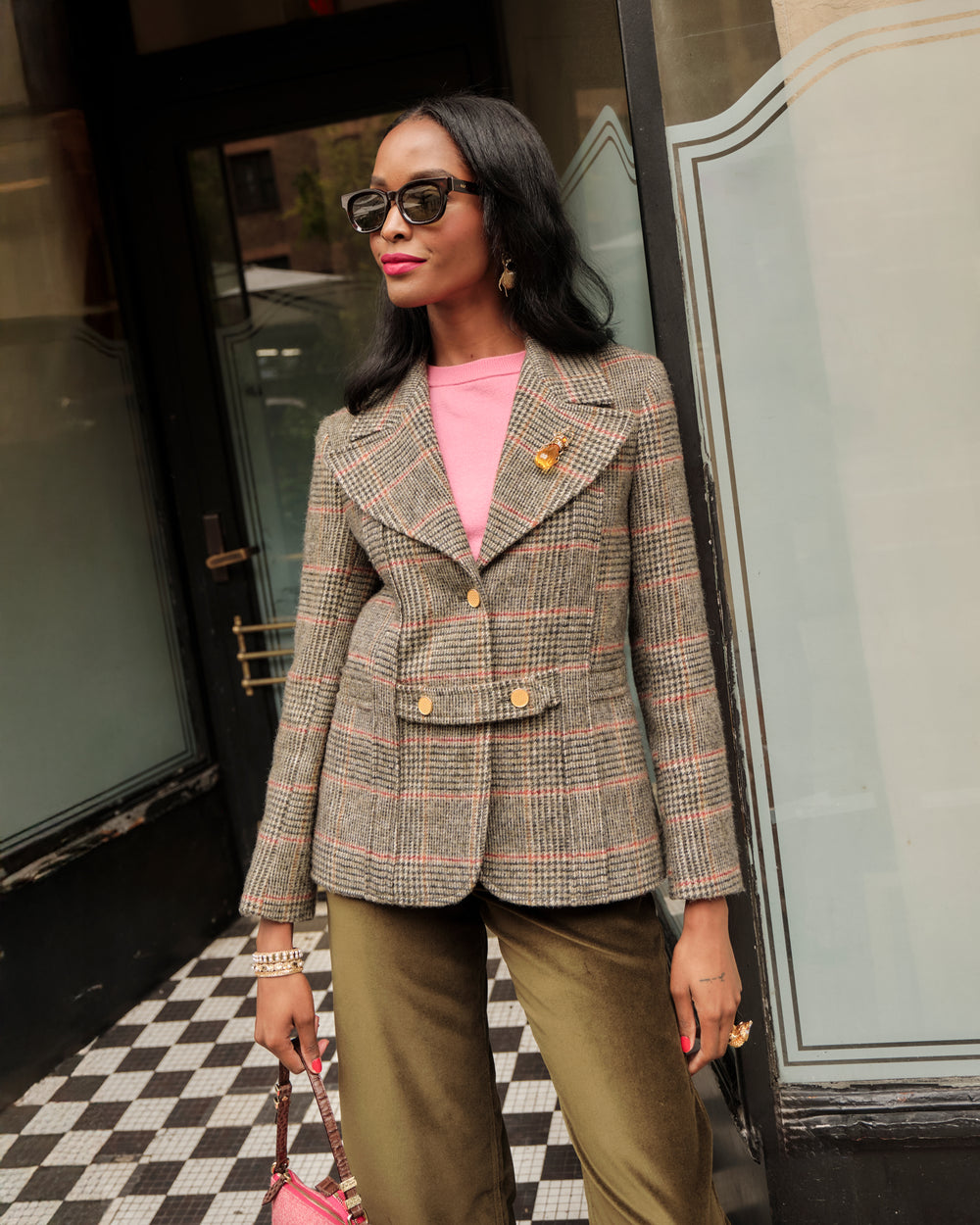 Bobby Blazer - Newbury Plaid Wool - Frances Valentine