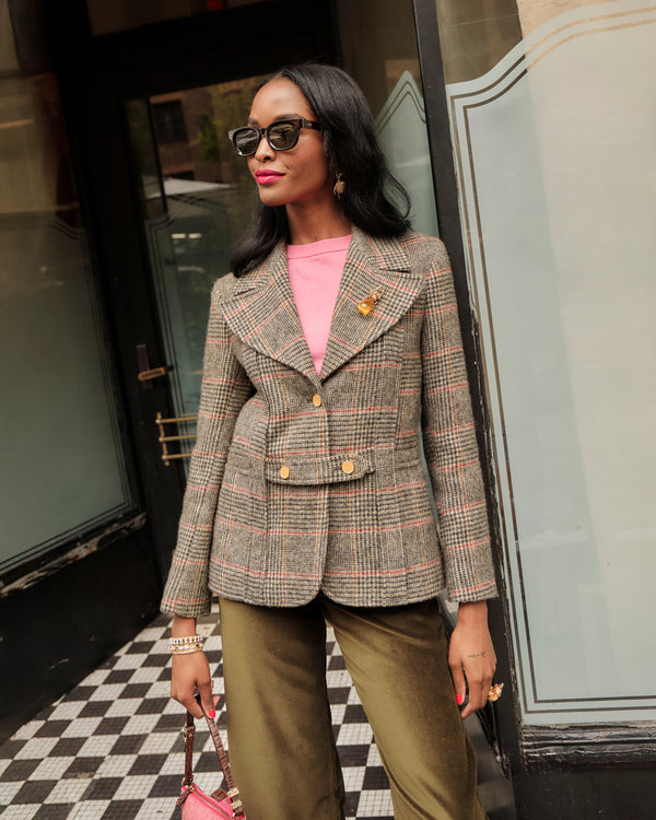 Bobby Blazer - Newbury Plaid Wool - Frances Valentine