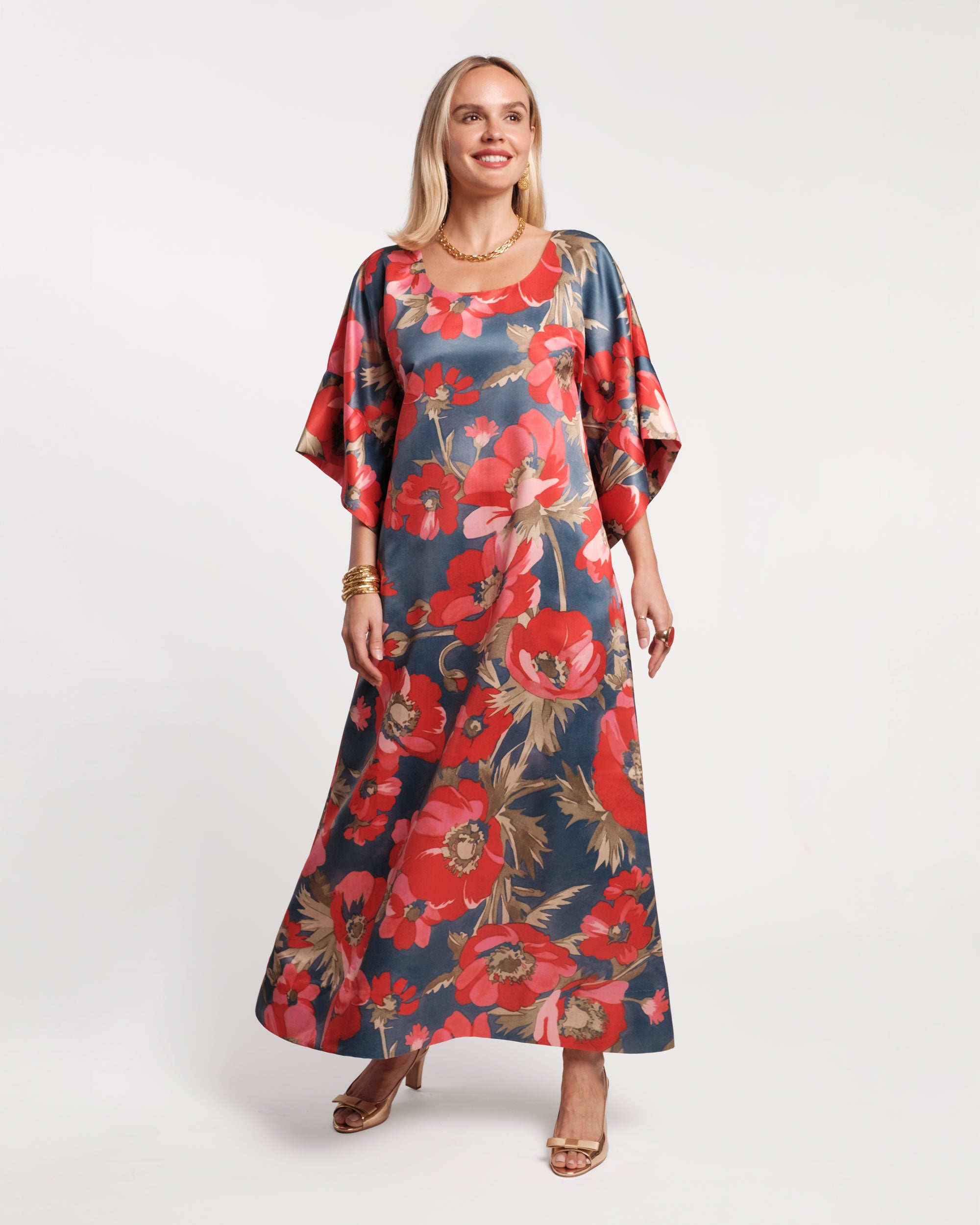 Spinnaker Maxi Dress - Paradise Poppy – Frances Valentine