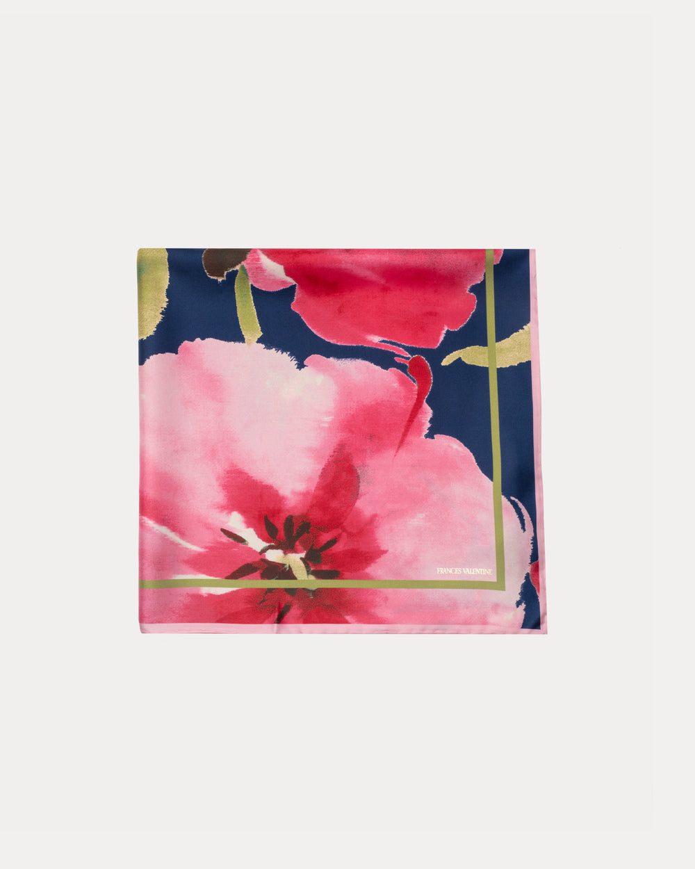 Silk Scarf 27" - French Tulip - Frances Valentine