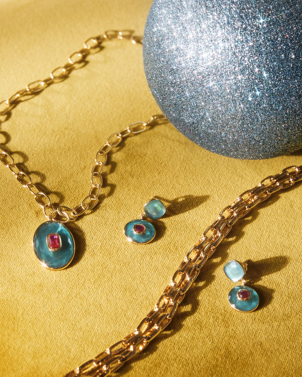 Clarissa Necklace - Blue Sapphire Necklace Frances Valentine