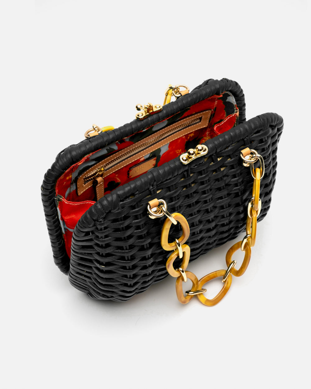 Hen Wicker Basket - Black - Frances Valentine