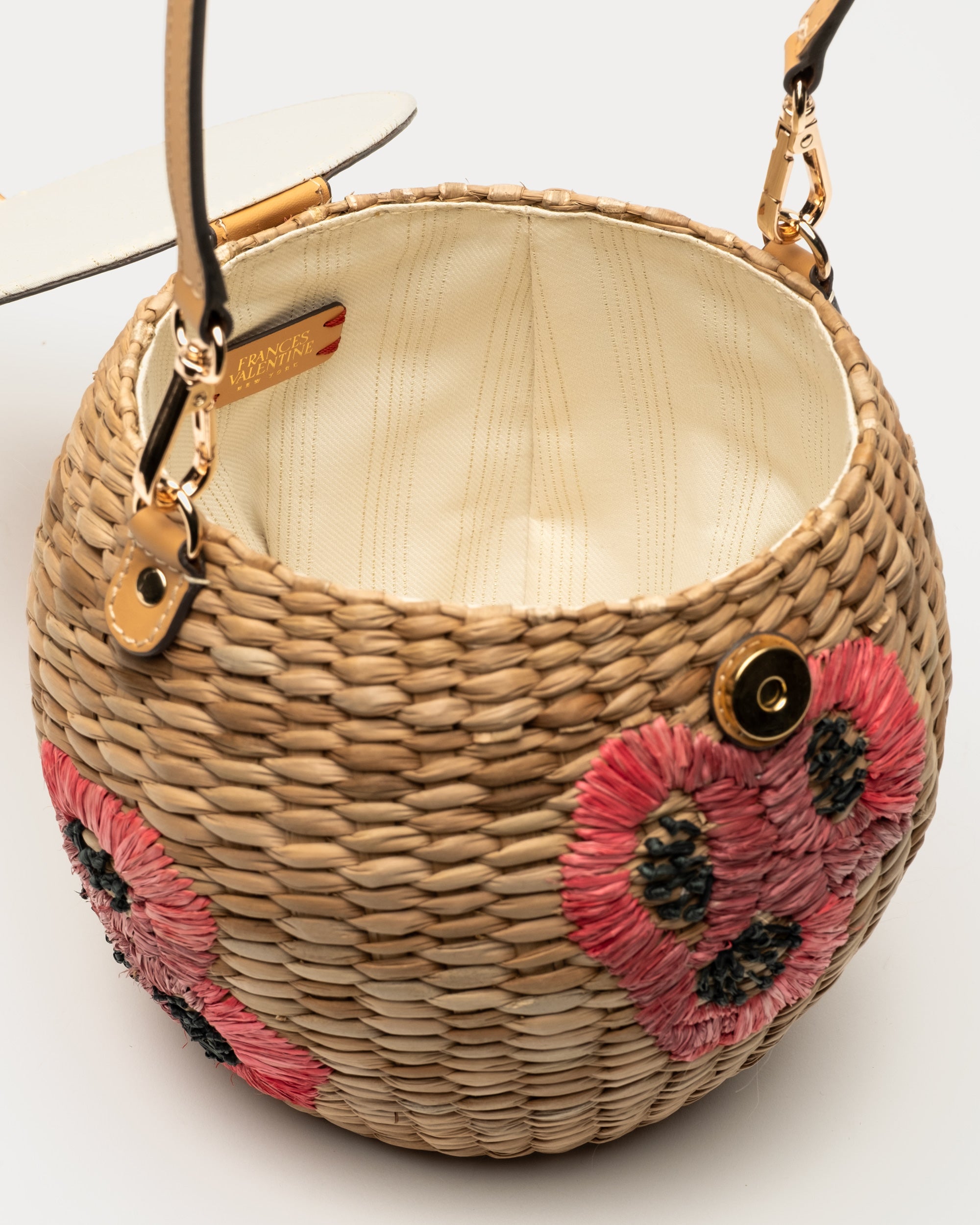 Honeypot Wicker Basket Poppy