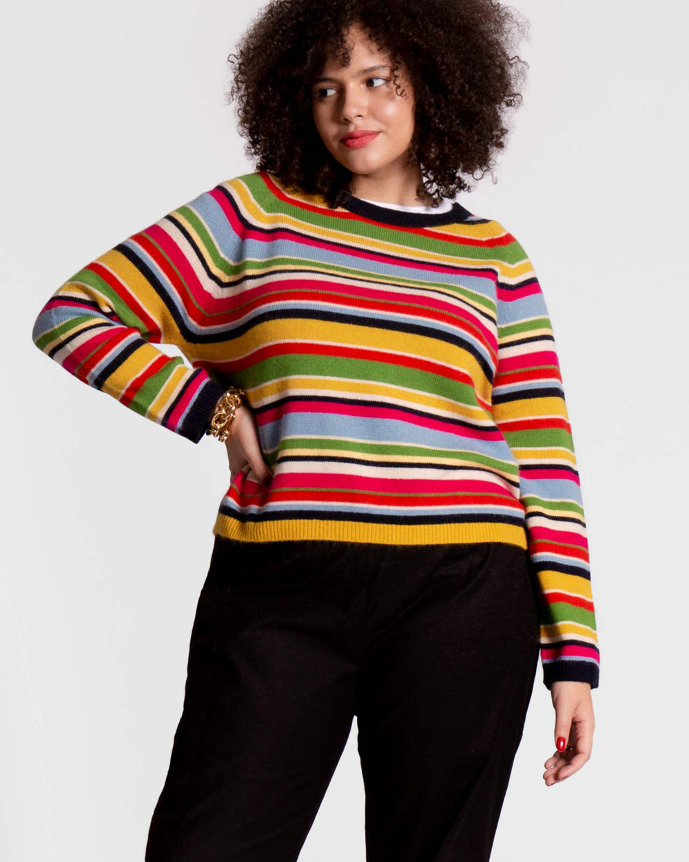 James Crewneck Sweater - Stripe Multi