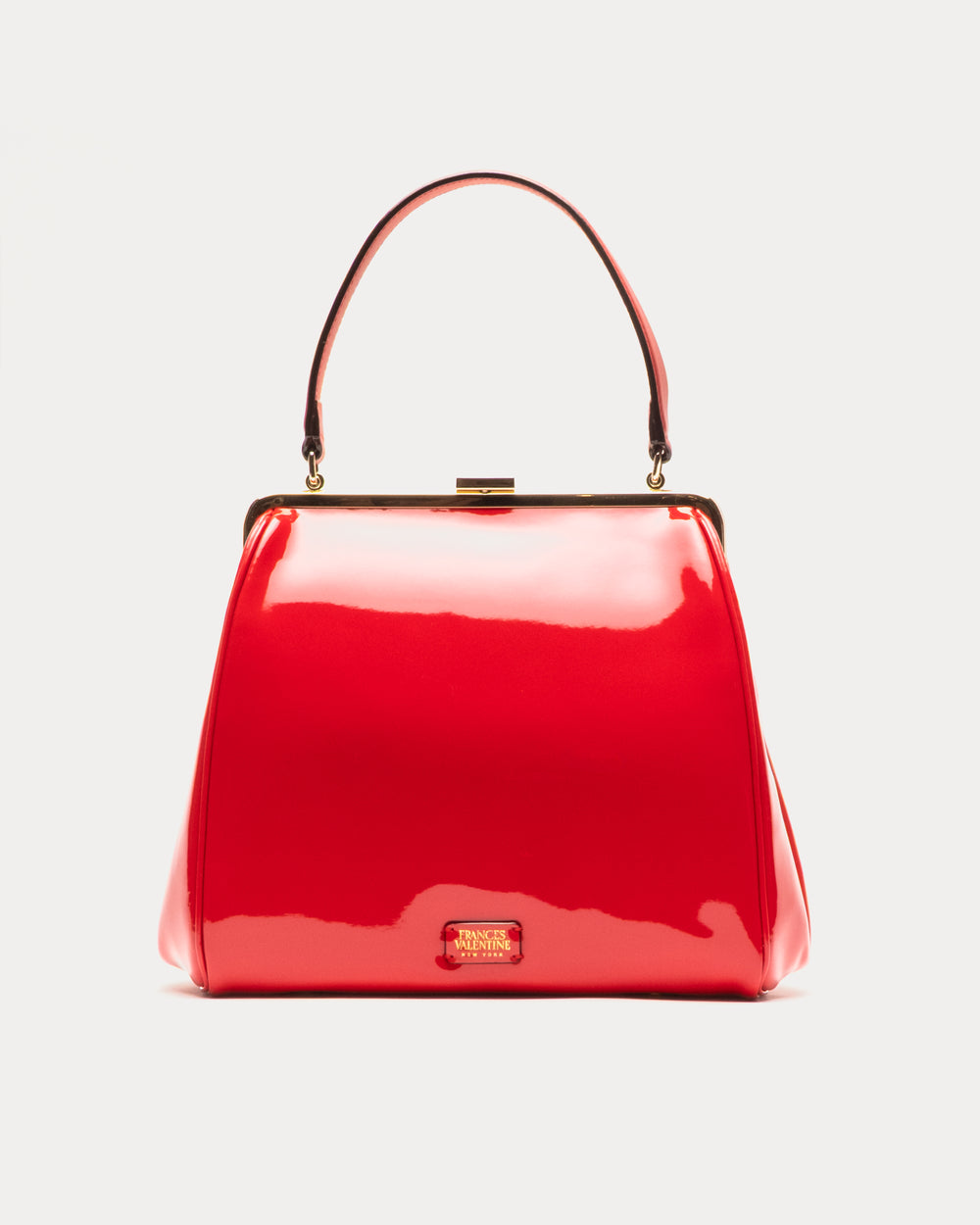 Katherine Frame Bag - Soft Patent Leather Red