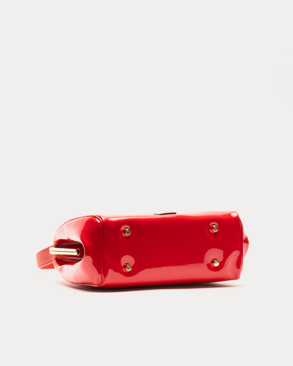 Katherine Frame Bag - Soft Patent Leather Red