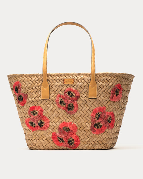 Tote w Embroidery Poppy Frances Valentine