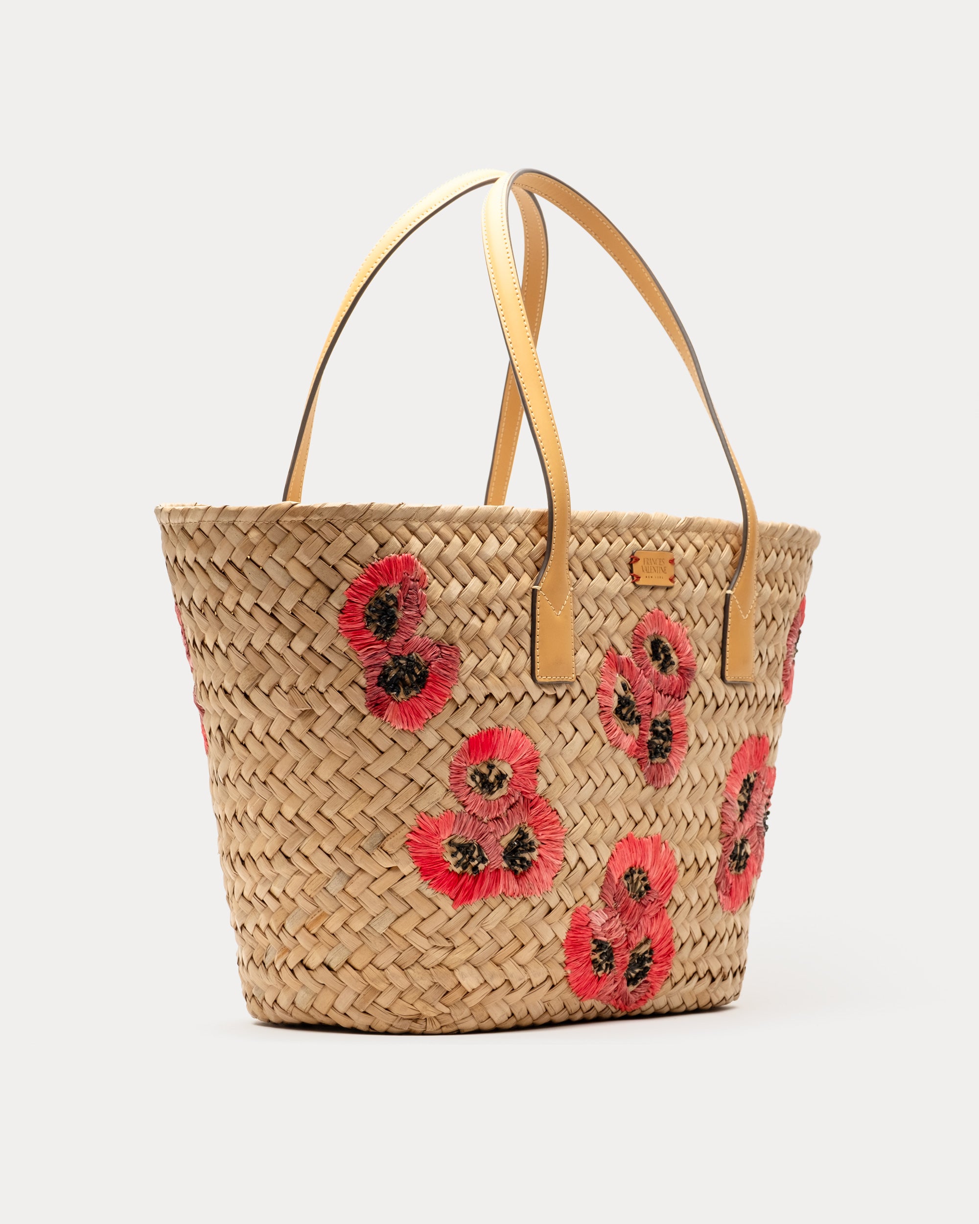 Tote w/Embroidery Poppy