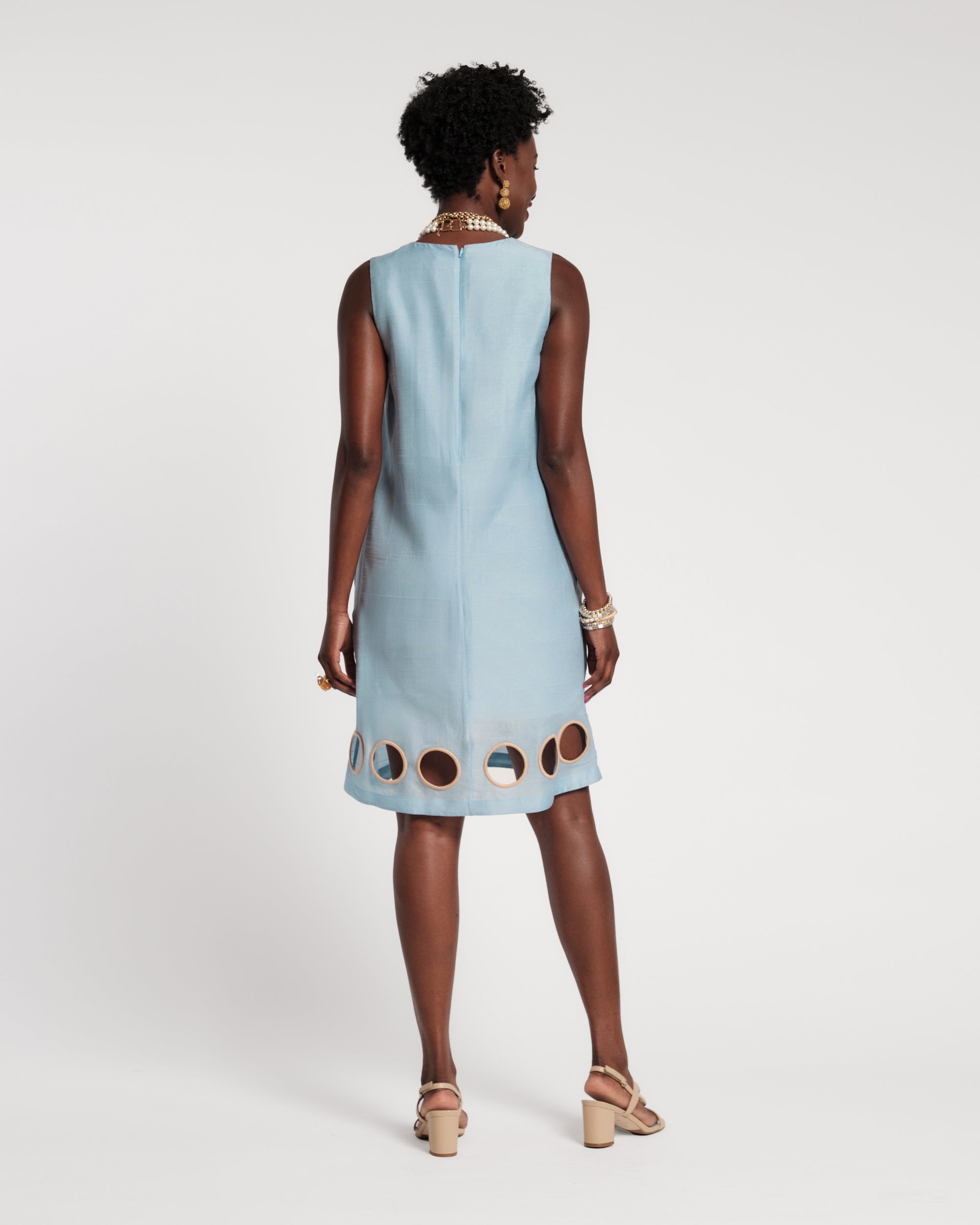 Lily Cut Out Mini Dress - Air Blue 1X Lily Cut Out Mini Dress - Air Blue 1X