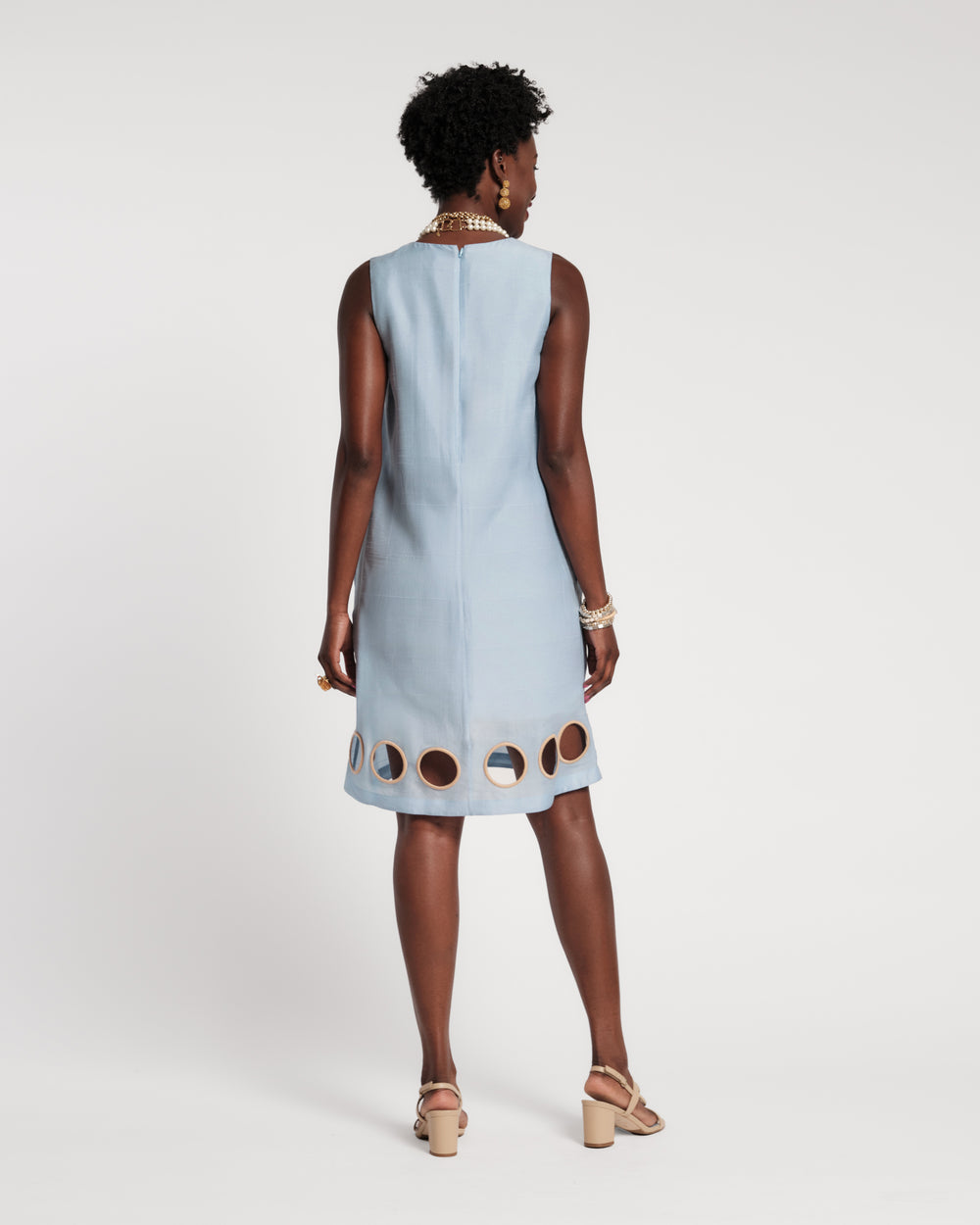 Lilly Cut Out Mini Dress - Air Blue Dresses Frances Valentine