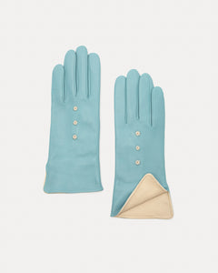 Luisa Asterisk Glove Leather Light Blue - Frances Valentine