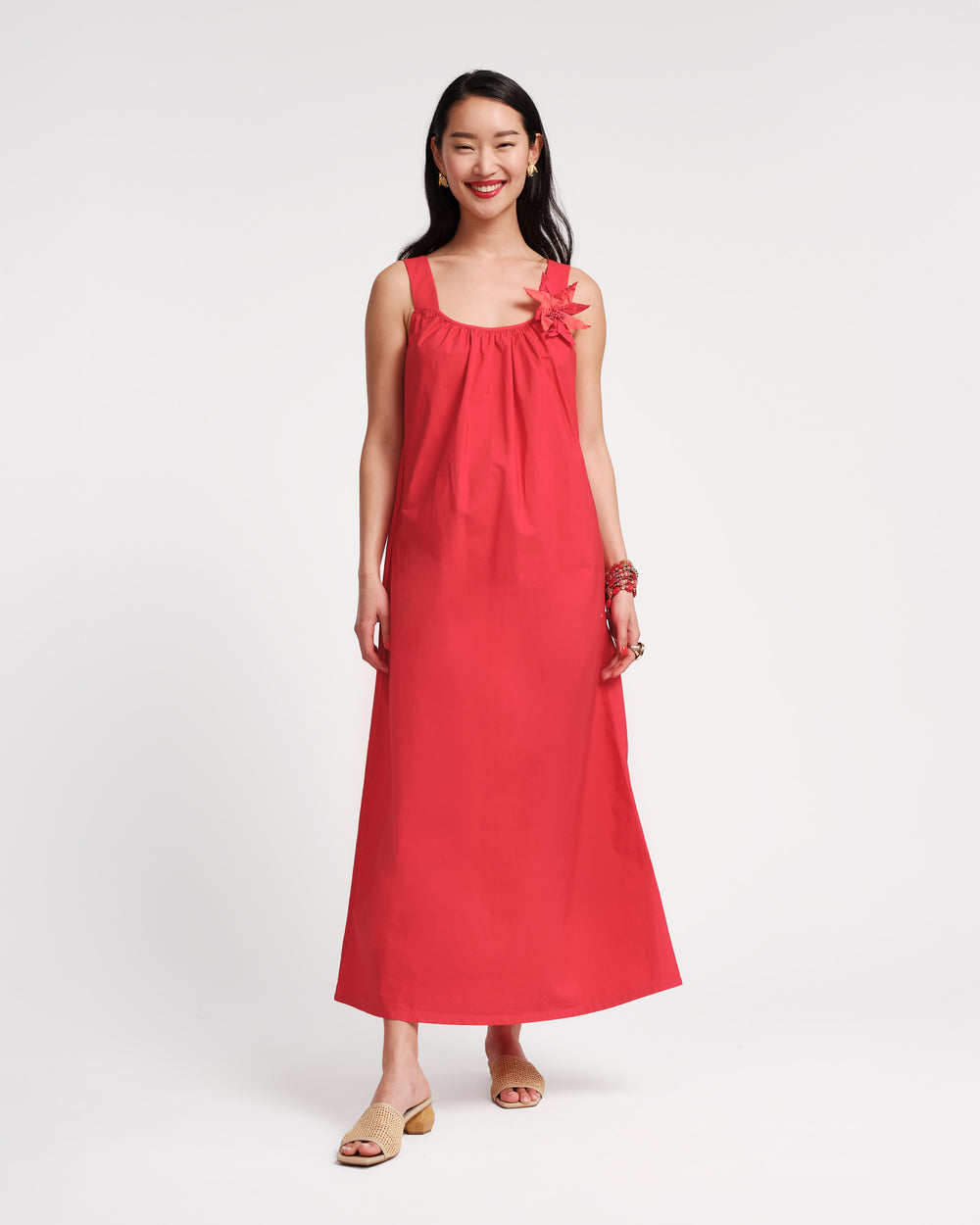 Lynda Maxi Dress - Red Dresses Frances Valentine