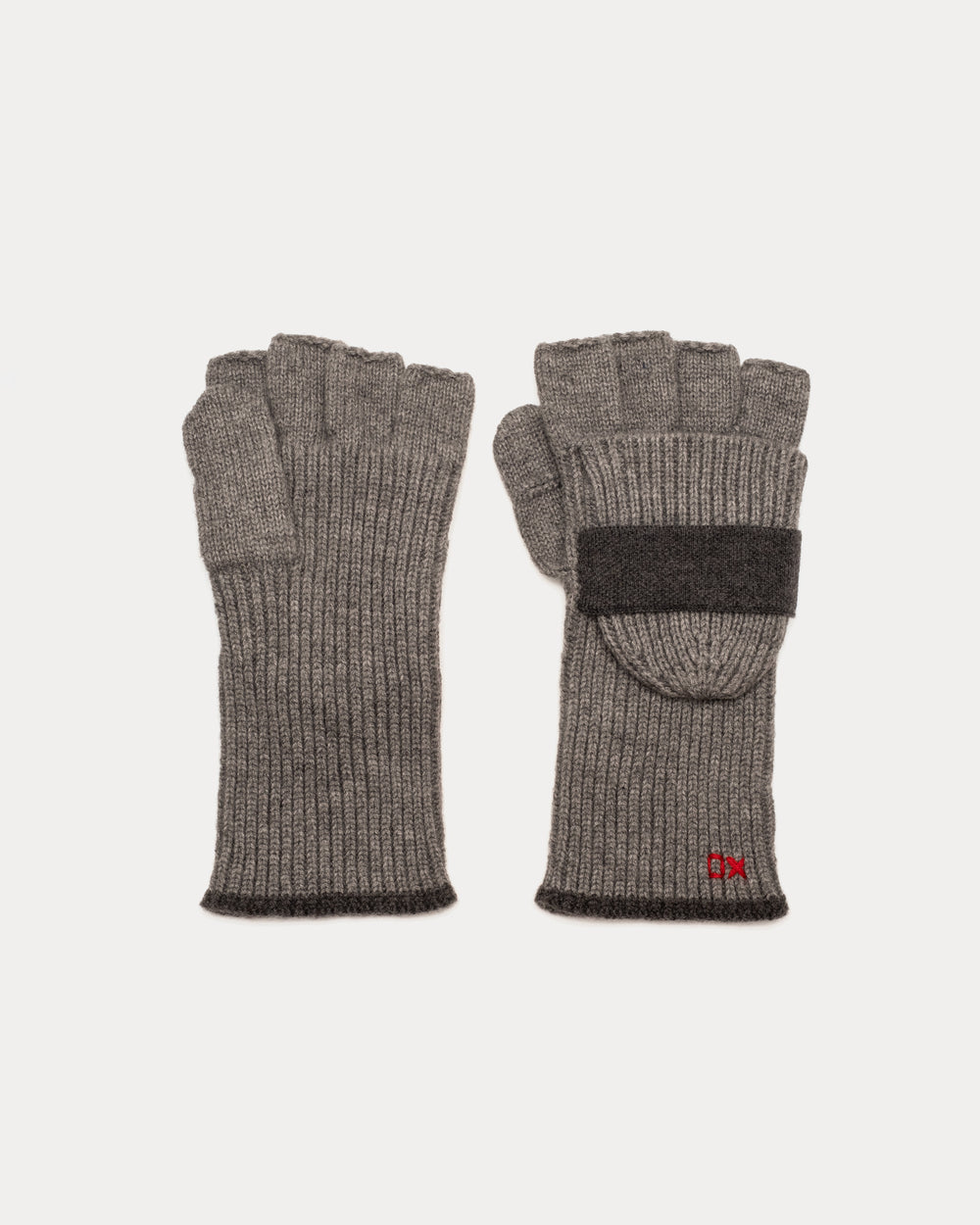 Knit Flip Mitt - Charcoal