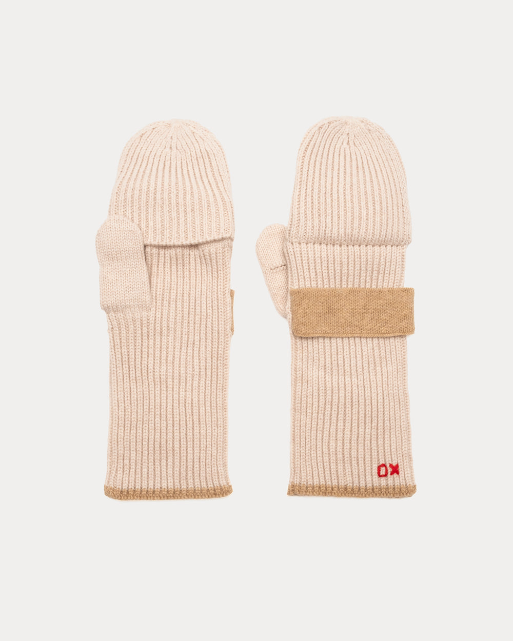 Knit Flip Mitt - Natural