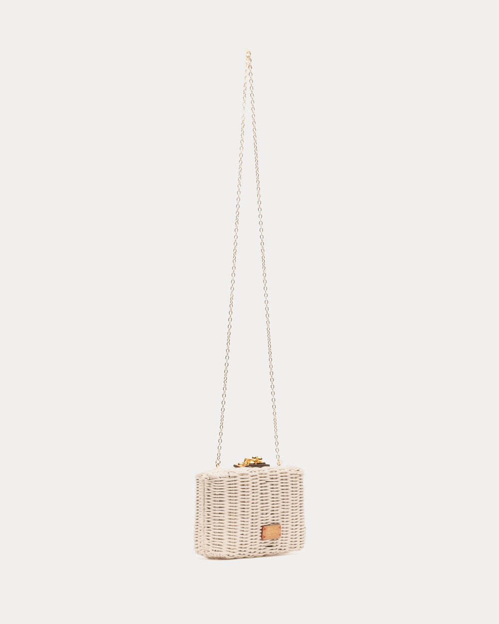 Paige Wicker Clutch - Off White Basket Frances Valentine