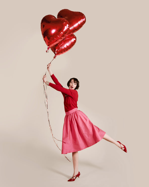 Barbara Midi Skirt - Pink Skirts Frances Valentine