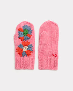 Embroidered Knit Mitten - Frances Valentine