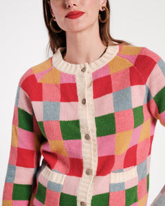 Pixel Wool Cardigan - Frances Valentine