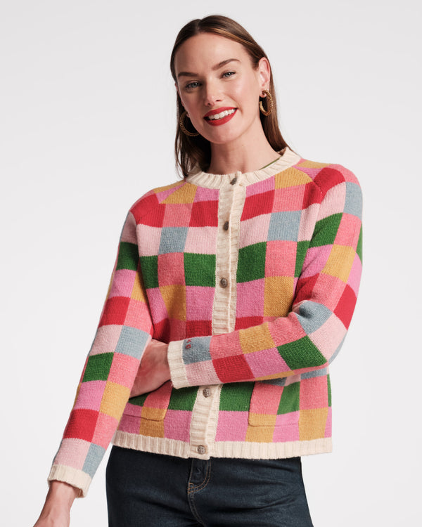 Pixel Wool Cardigan - Frances Valentine