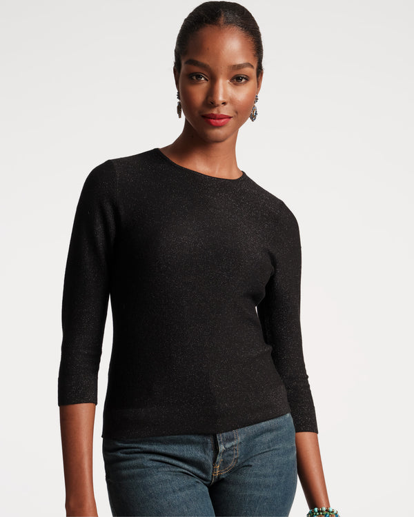 Rachel Knit Top - Black - Frances Valentine