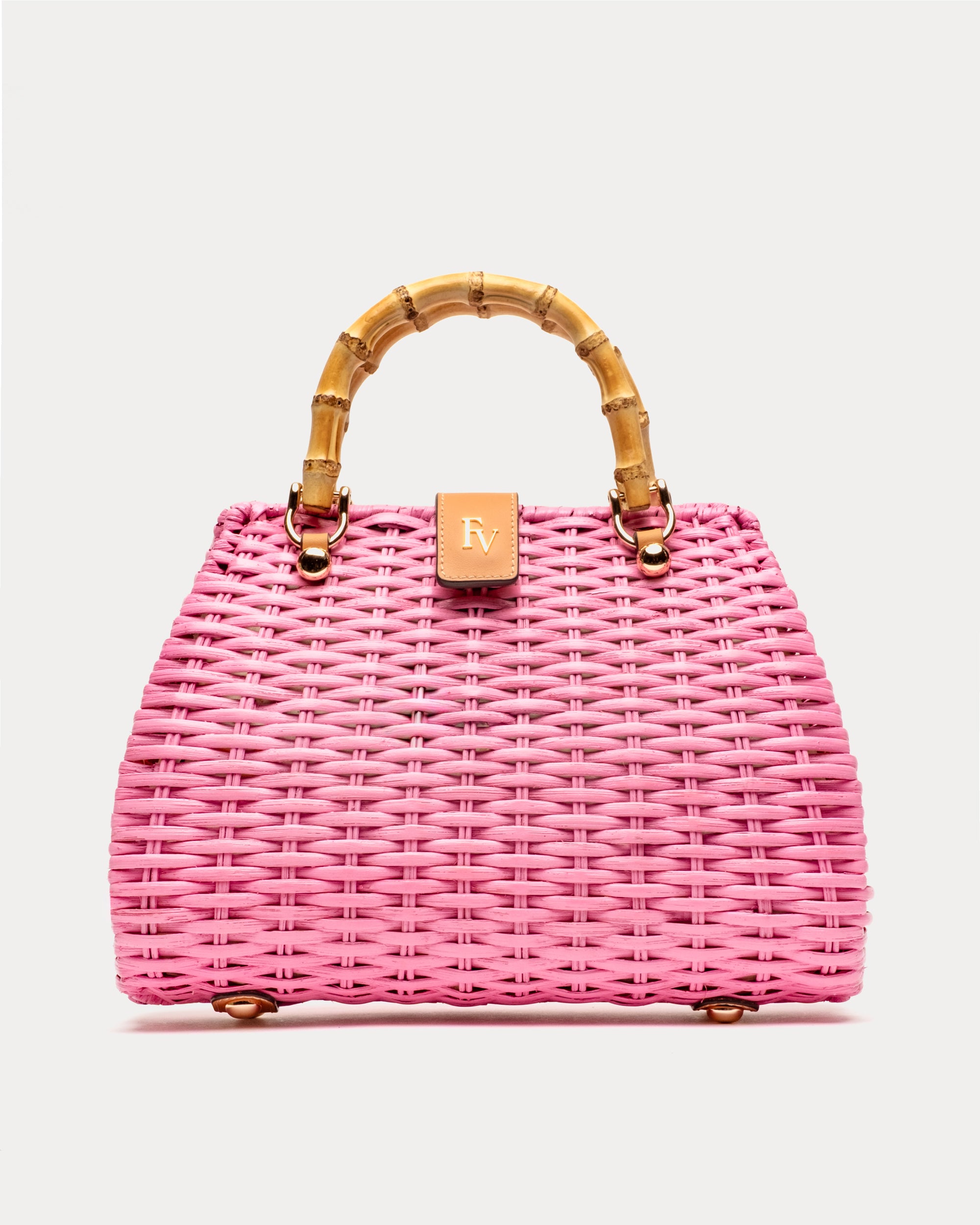 Rooster Wicker Basket - Pink – Frances Valentine