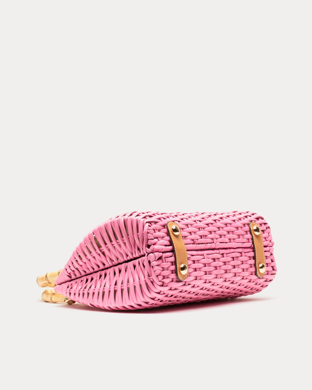 Rooster Wicker Basket - Pink