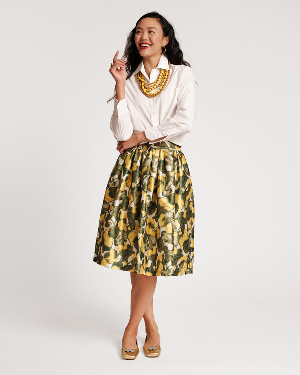 Barbara Midi Skirt - Pear Blossom - Frances Valentine