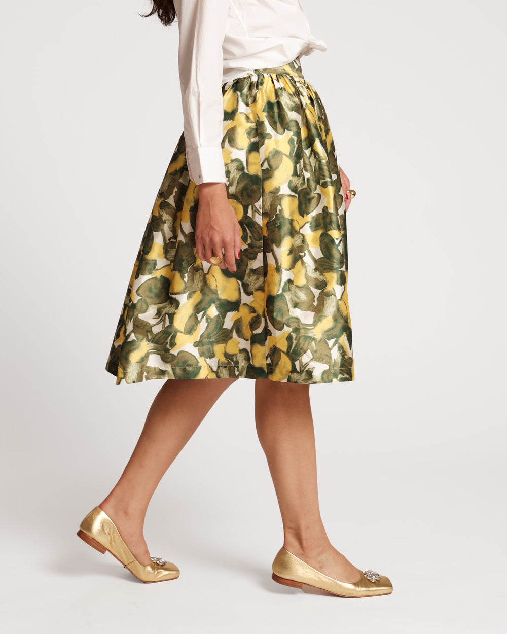 Barbara Midi Skirt - Pear Blossom Skirts Frances Valentine