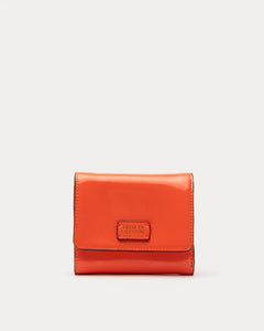 Perfect Wallet Soft Patent Orange - Frances Valentine