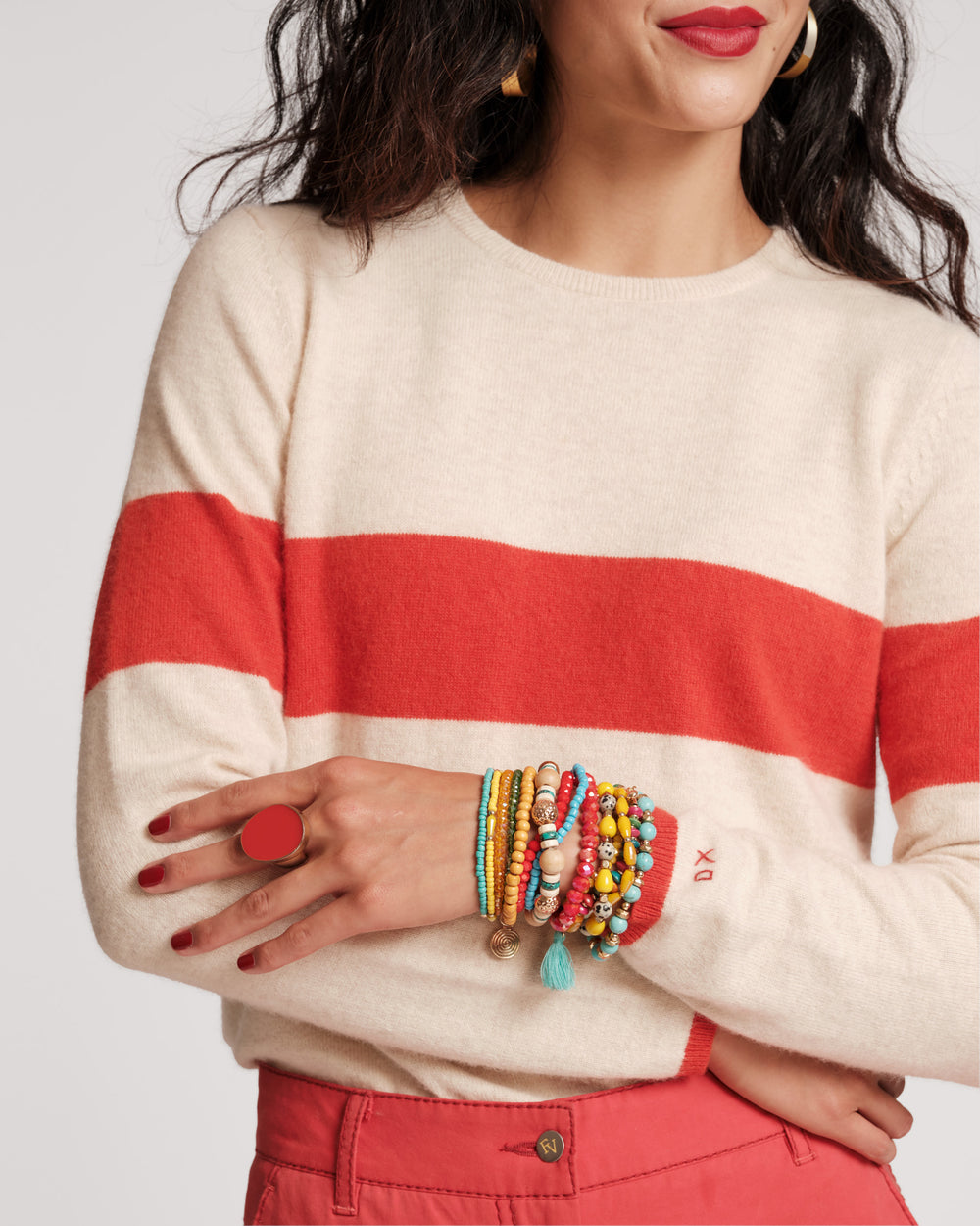 Cabo Beaded Stacked Bracelet - Frances Valentine