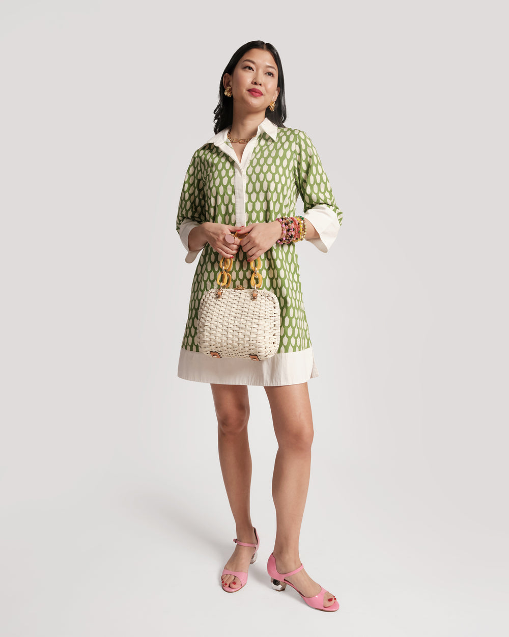 Hen Wicker Bag - Off White