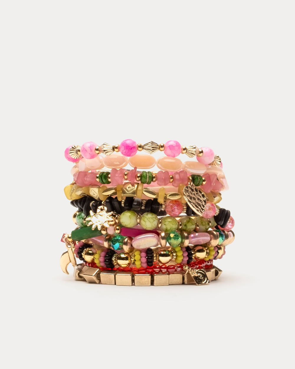 Large Stacked Bracelet - Palm Royal Jewelry Frances Valentine