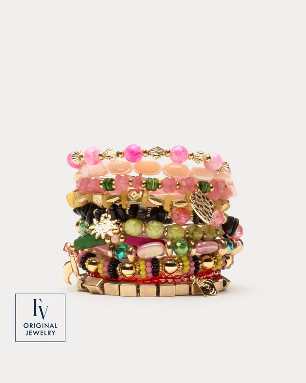 Large Stacked Bracelet - Palm Royal Jewelry Frances Valentine