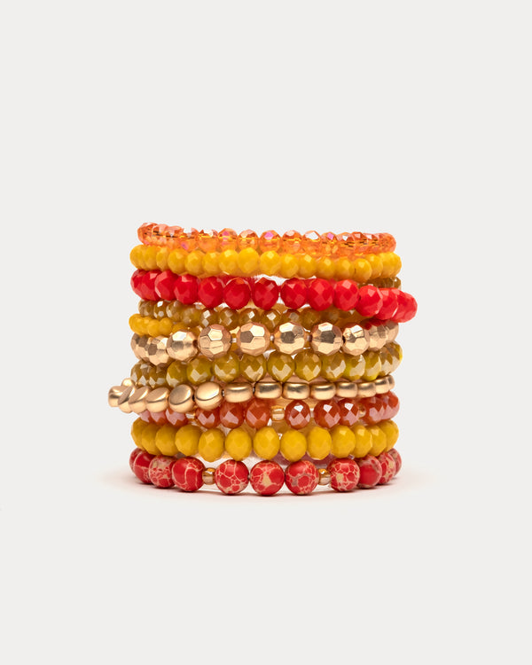 Palm Springs Beaded Stacked Bracelet - Frances Valentine