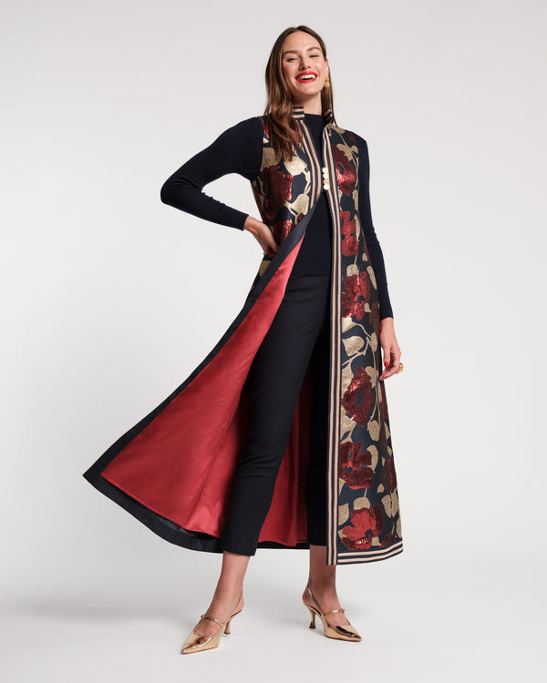 Susie Jacket - Floating Floral Jacquard