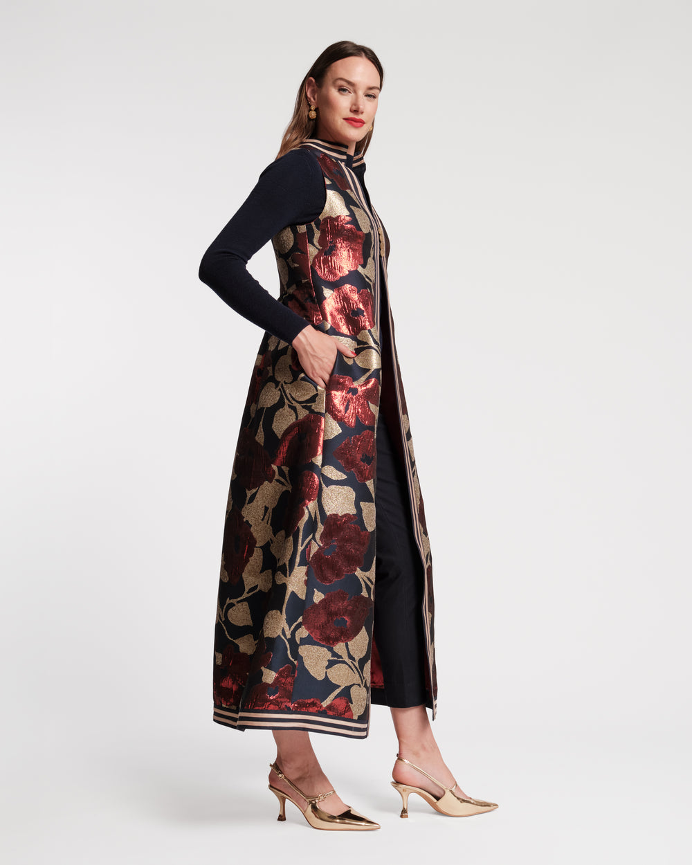 Susie Jacket - Floating Floral Jacquard