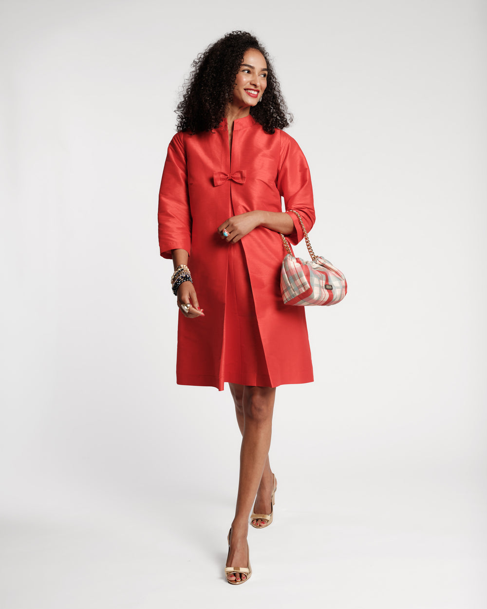 Tabitha Mini Dress - Red Dresses Frances Valentine