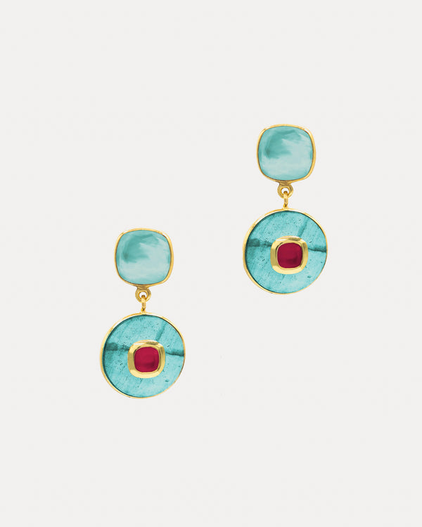 Inelda Earring - Blue Earrings Frances Valentine