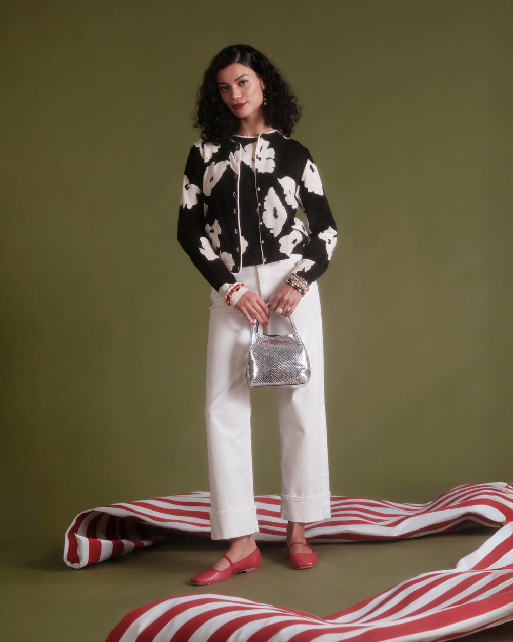 Smarty Cuffed Jeans - White Pants Frances Valentine