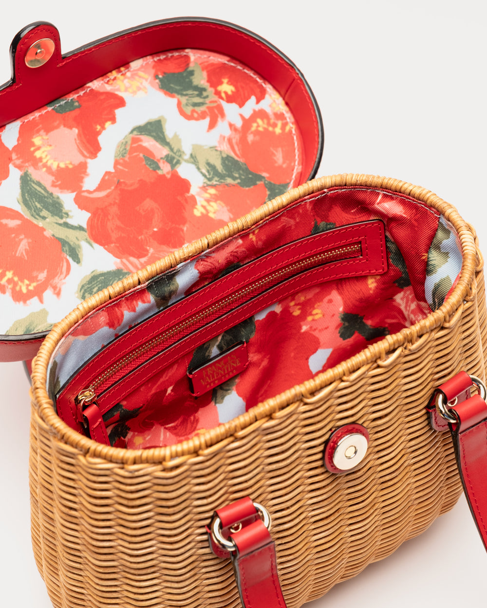 Willow Wicker Basket - Red - Frances Valentine