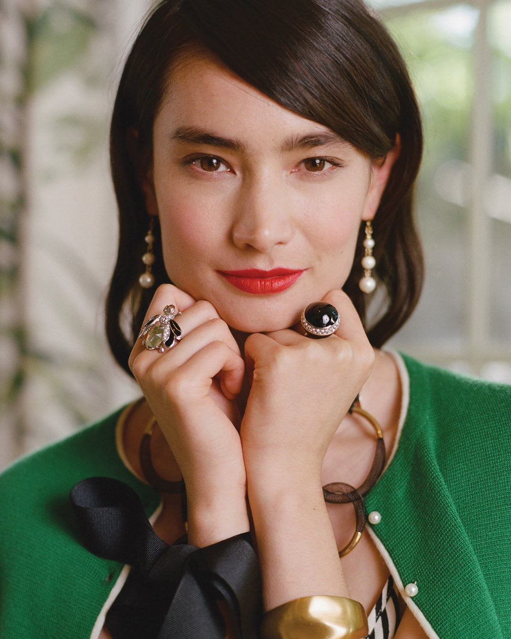Bee Ring Black Silver - Frances Valentine