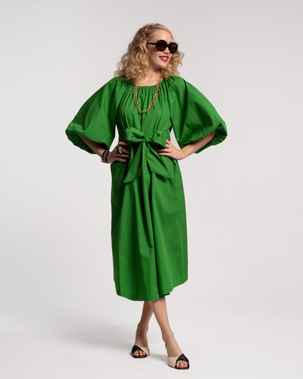 Bliss Midi Dress - Green - Frances Valentine