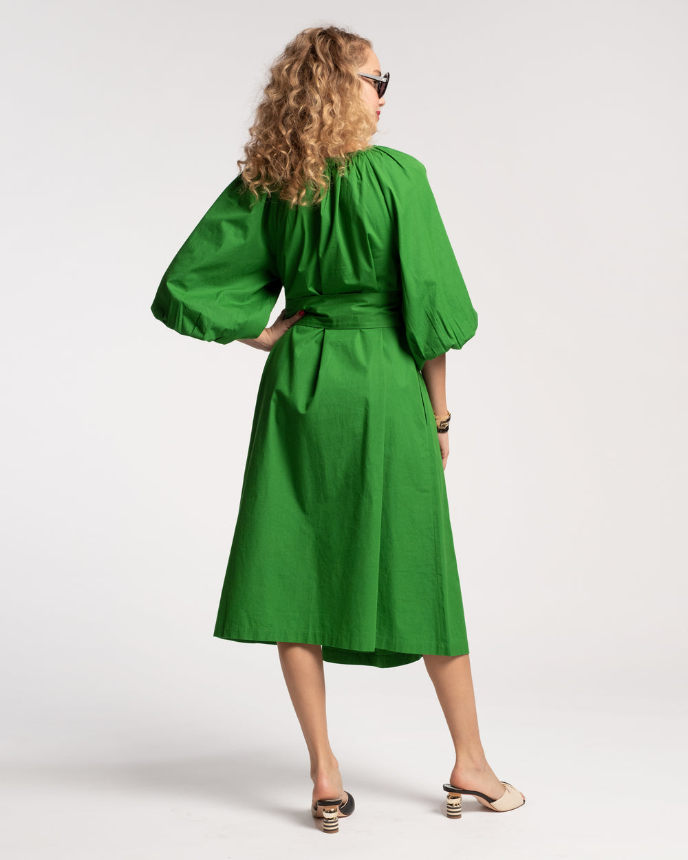 Bliss Midi Dress - Green Dresses Frances Valentine