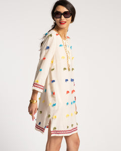 Capri Tunic Dobby Dots - Frances Valentine