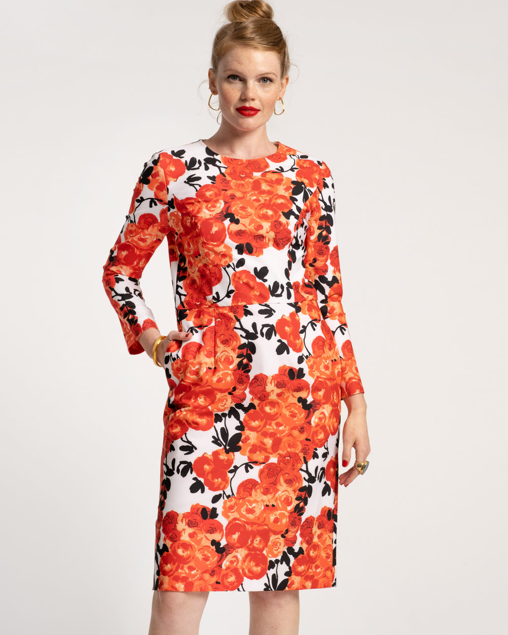 Carolyn Dress - Rose Floral - Frances Valentine