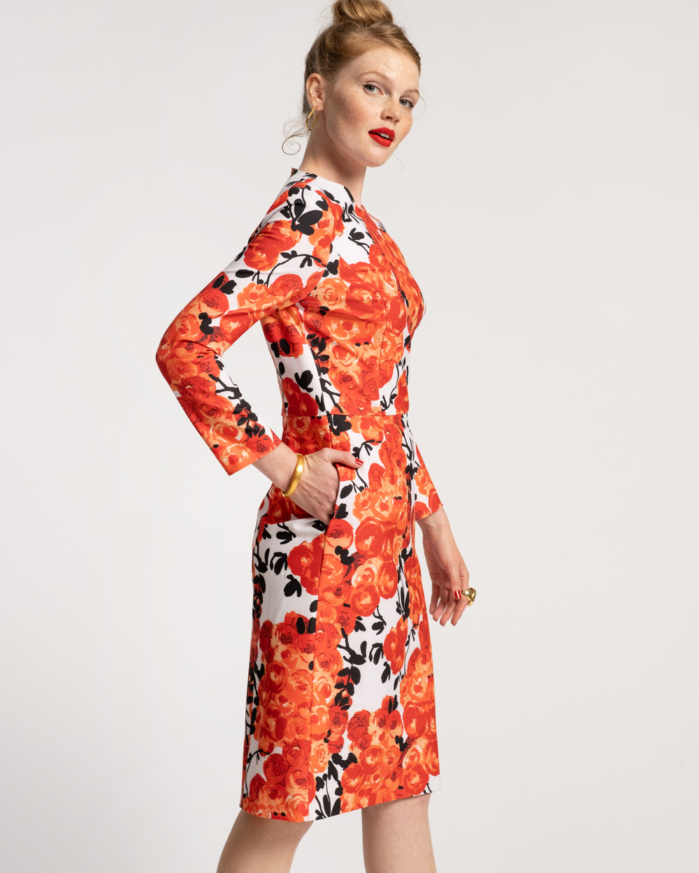 Carolyn Dress - Rose Floral - Frances Valentine