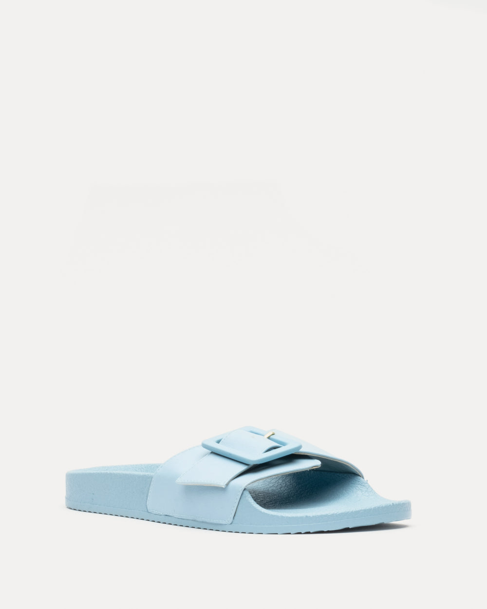Daisy Slide - Vegan Leather Light Blue - Frances Valentine